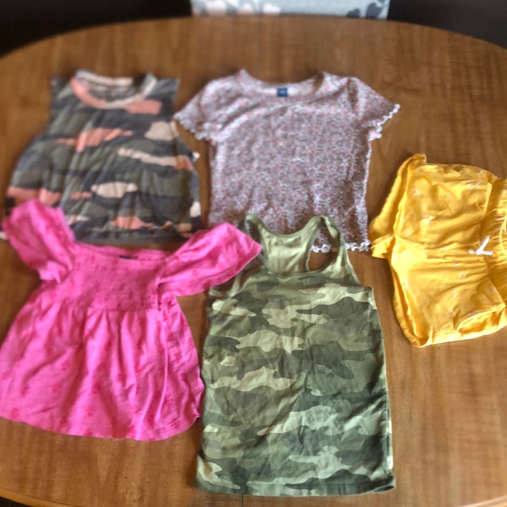 Lot of size 6-7 girls shirts and shorts